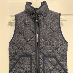 Jcrew XXS Navy Puffer Vest NWT